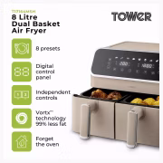 Tower Vortx Dual Basket T17164