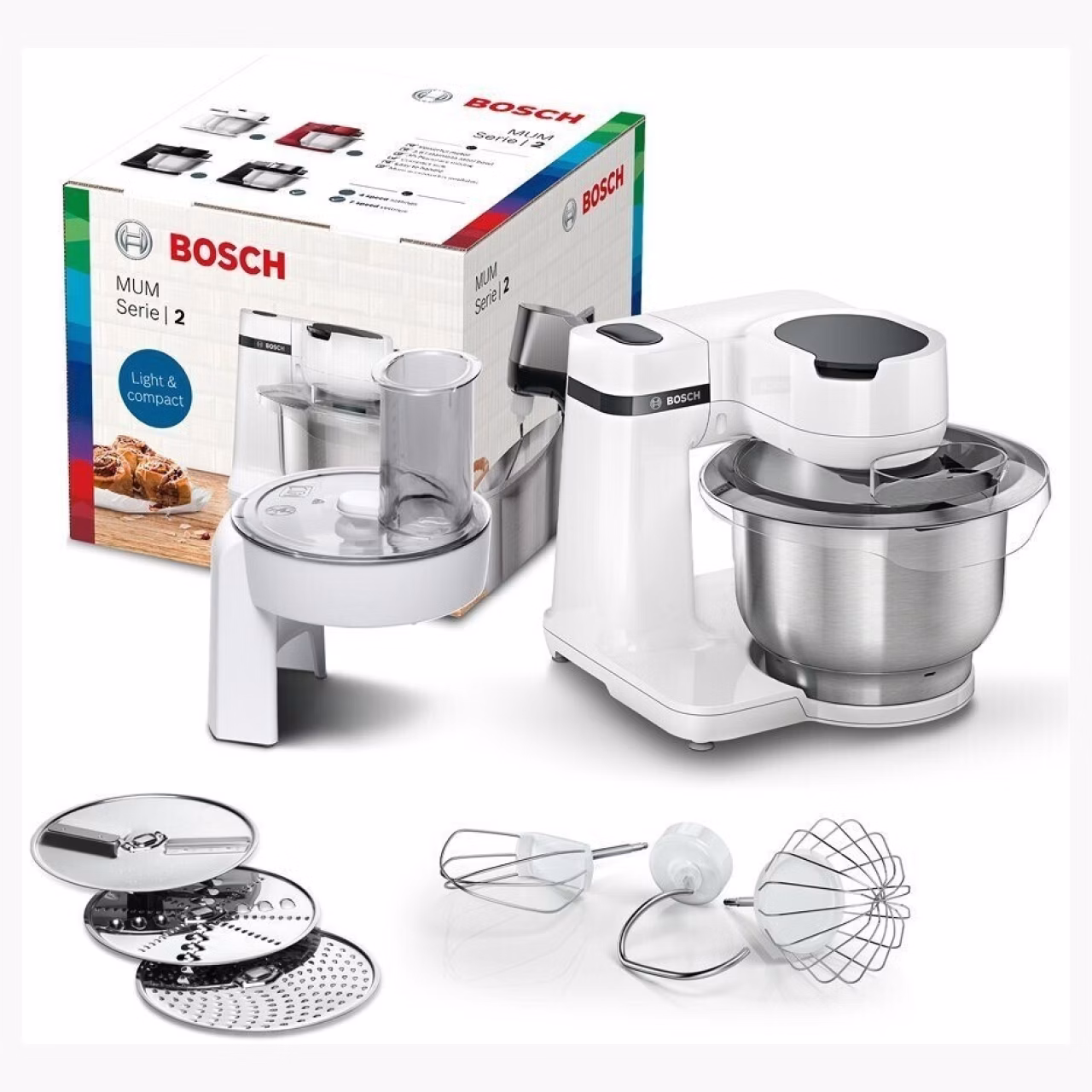 Bosch MUMS2EW01 White (Rührschüsselkapazität: