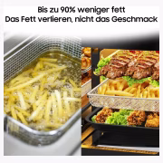 Aoucheni Doppelkammer 12L-Heissluftfriteuse 2 Fächer