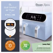 Swan Retro Dual Basket SD10519