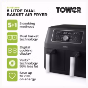 Tower Vortx Dual Basket T17181