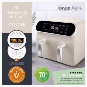 Swan Retro Dual Basket SD10519