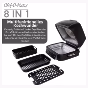 Industex BEST DIRECT Chef O Matic 8 in 1 Air & Grill