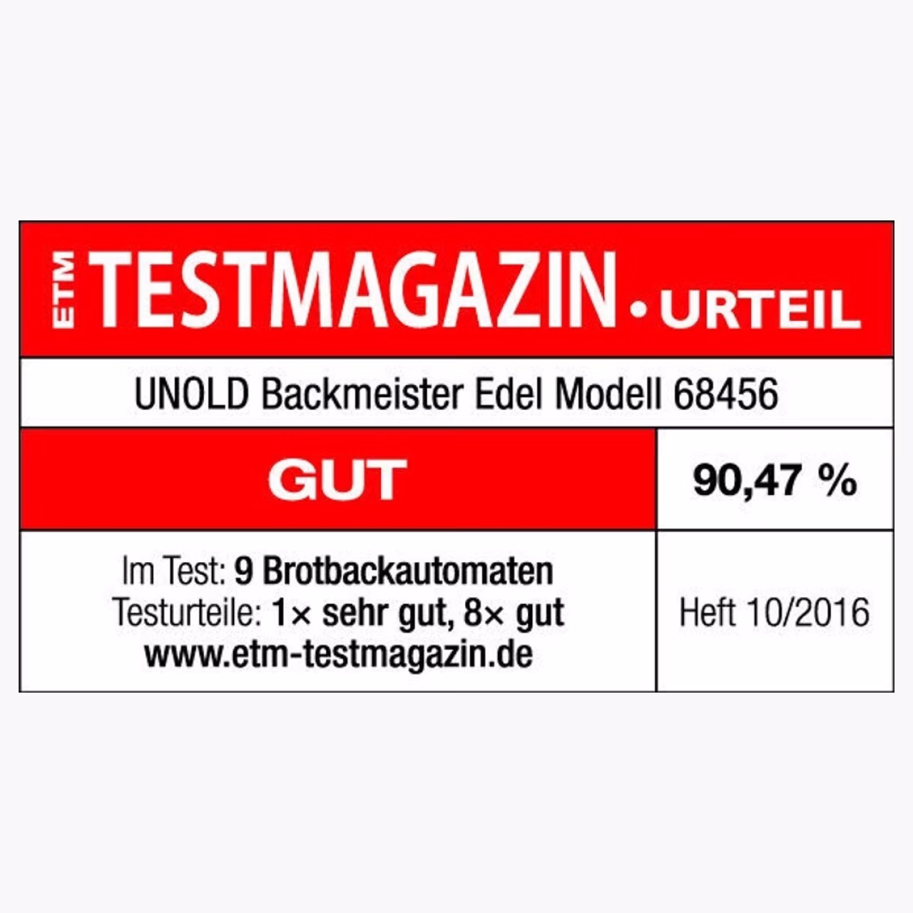 Unold Backmeister Edel 68456