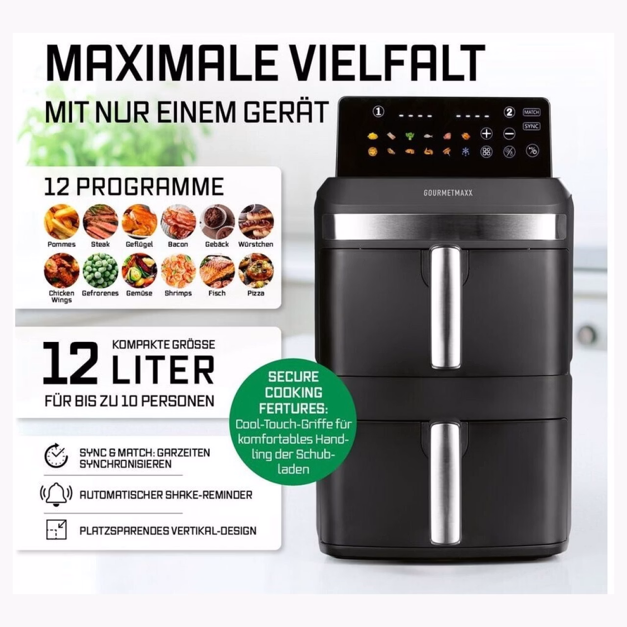 GOURMETmaxx FryUp XL